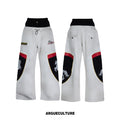 ArguECulturE Embroidered Fake Two-piece Double-waisted Sweatpants