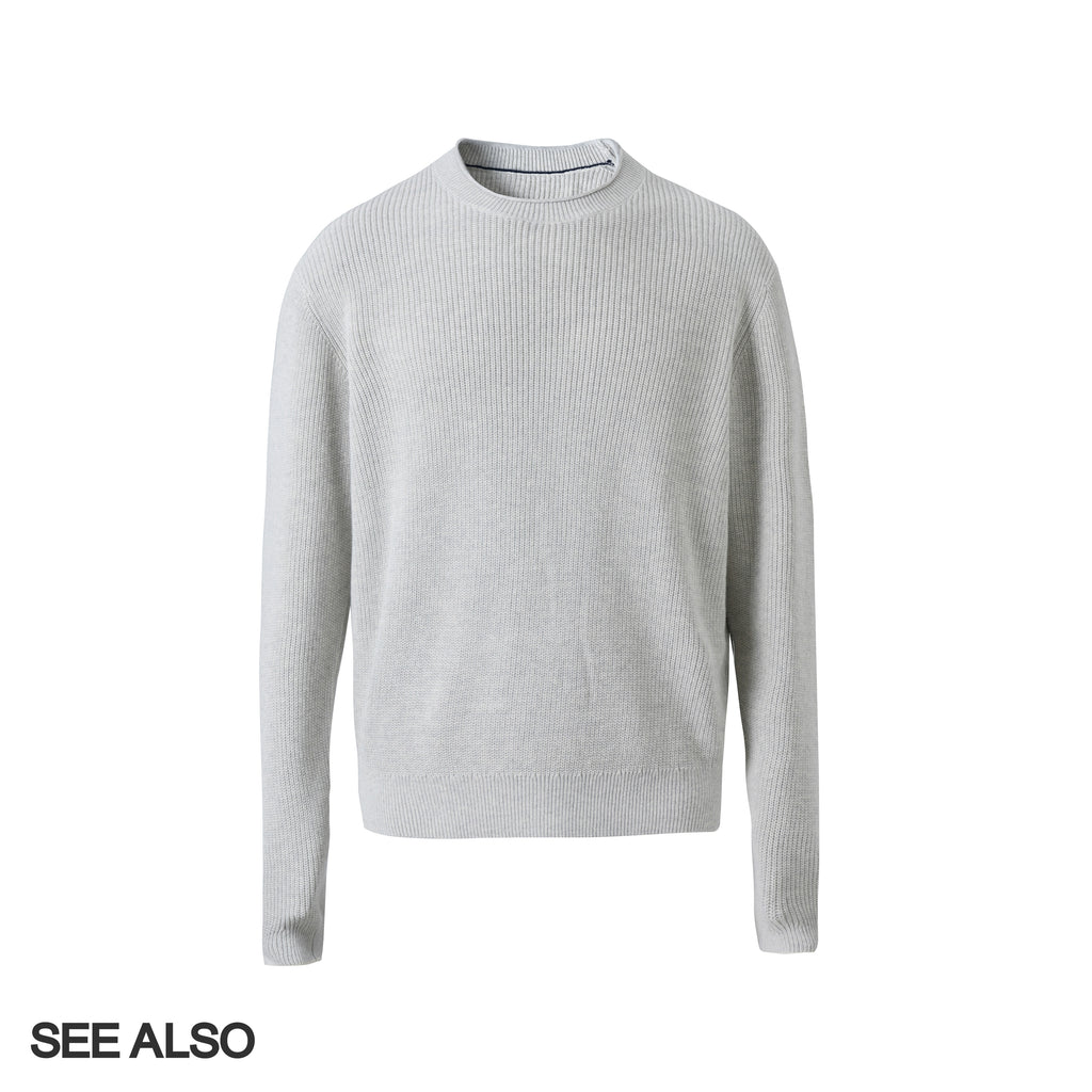 SEE ALSO Slack Minimalist Crew Neck Long Sleeve Knitted Sweater