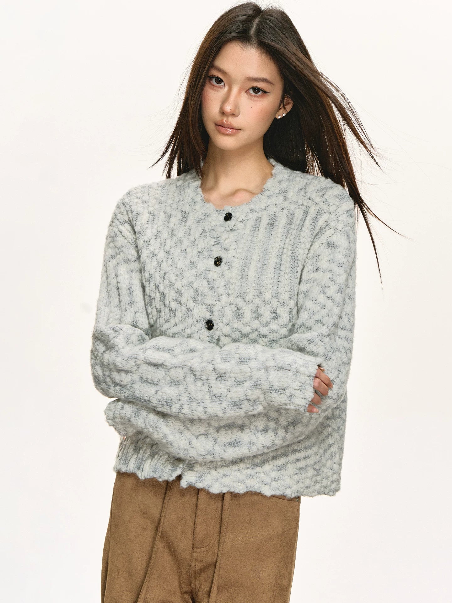 Anna Aneae Loose Temperament Warm Knitted Sweater