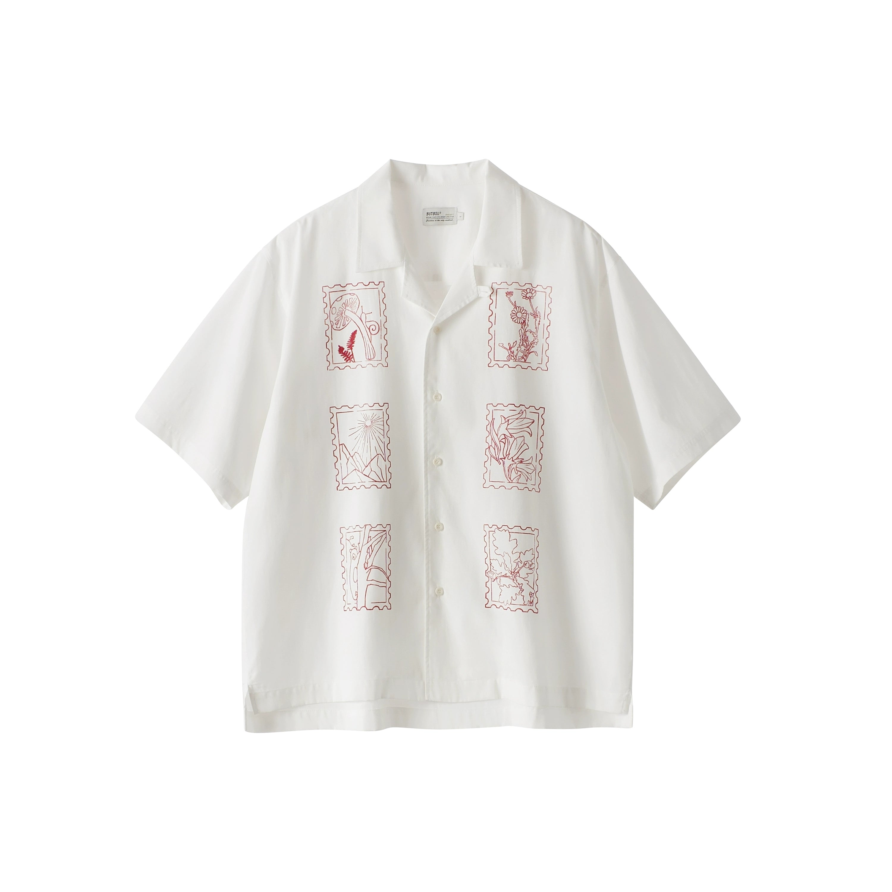 BUTTBILL 25SS Non-sensory water pulp cuban collar shirt