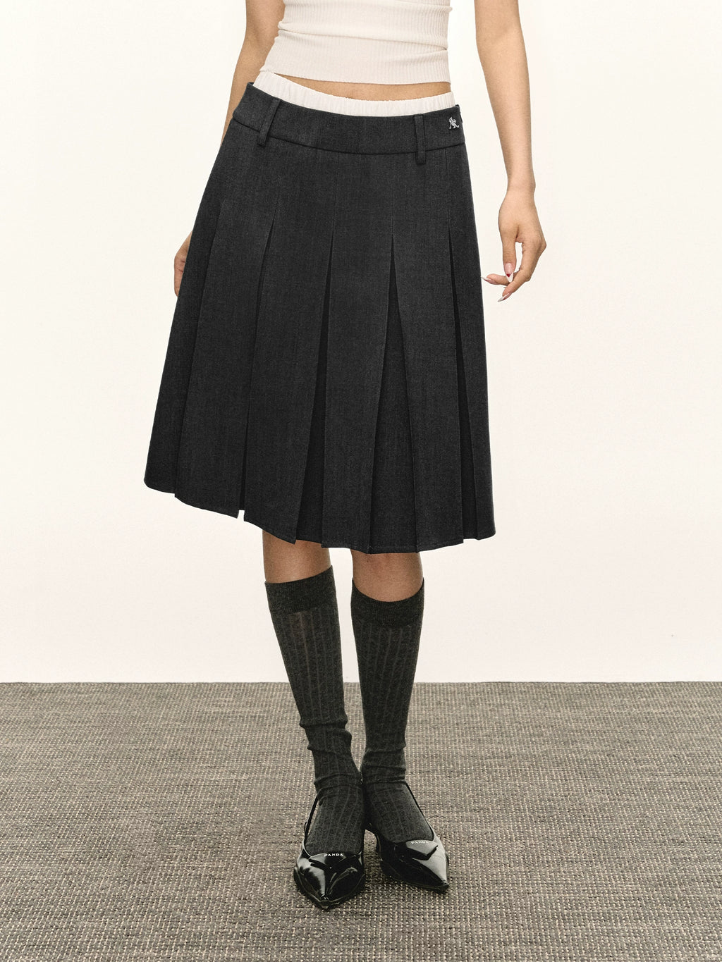 Ariseism Vintage Pleated Skirt Skirt