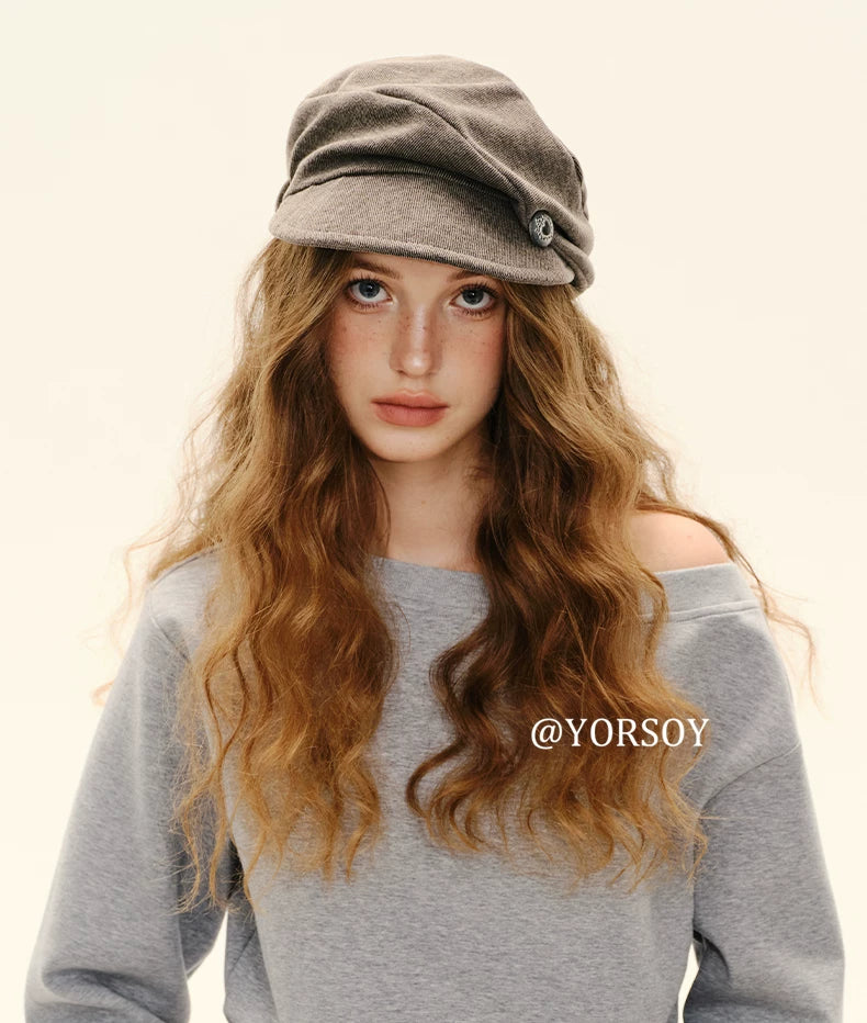 YORSOY Trendy Retro Pleated Cloud Beret