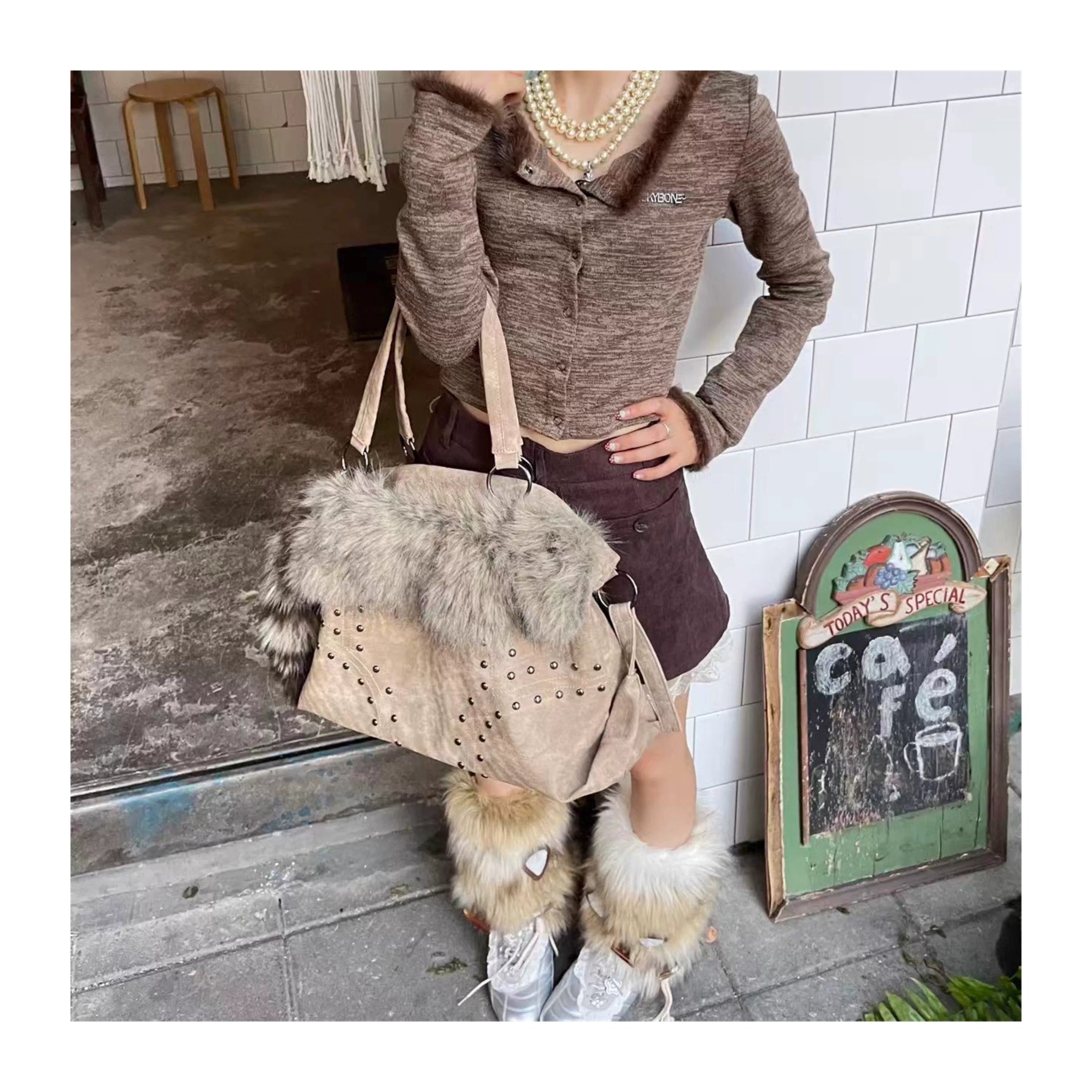 Hottie Niche Plush Versatile Tote Bag
