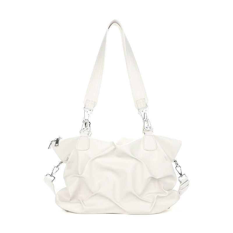 JANDRESS Pleated Large Capacity Shoulder Messenger Bag