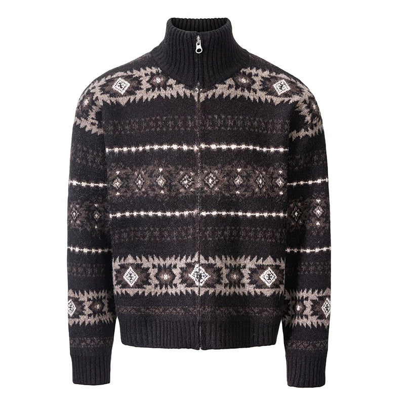 CATSSTAC Vintage Jacquard Loose Sweater