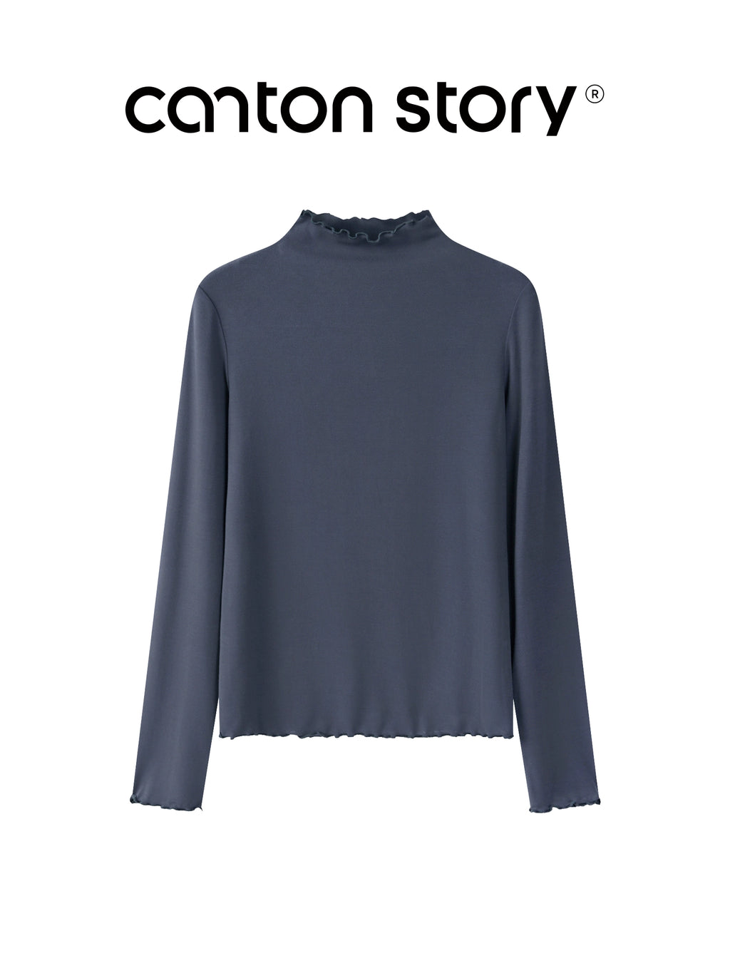 Cantonstory Shoulder Casual Versatile Bottom Shirt