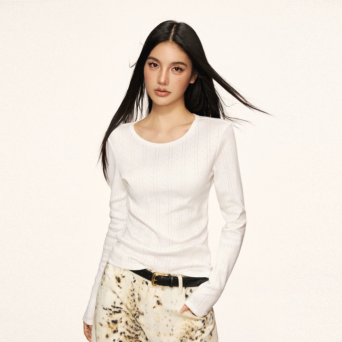 Cherry Melody Premium Sense Jacquard Thin Long Sleeve