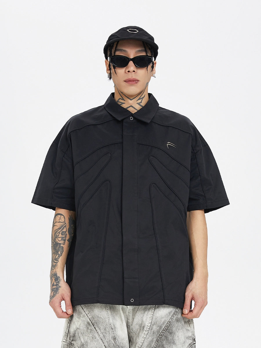F2CE Loose Silhouette Dark Skeleton Three-dimensional Shirt