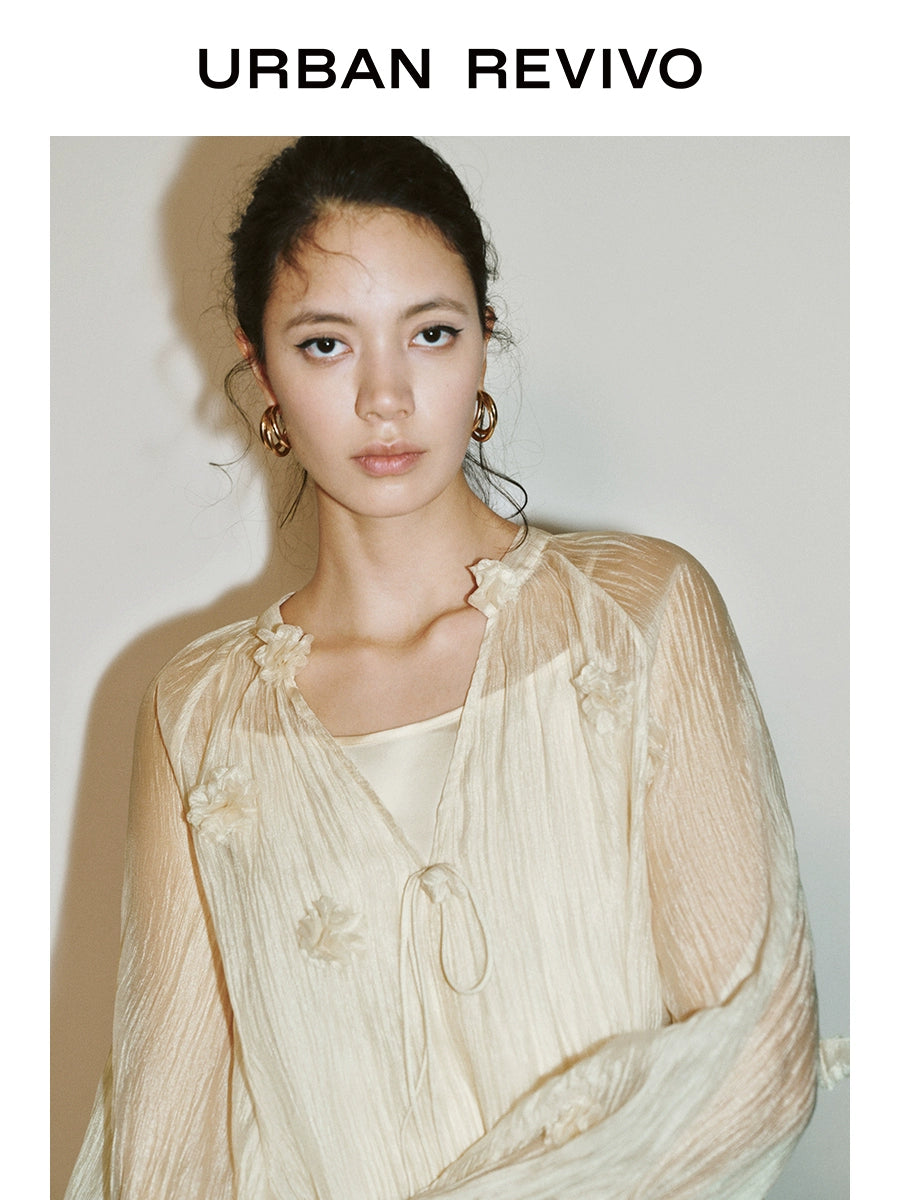 URBAN REVIVO Spicy Flower Blouse Shirt