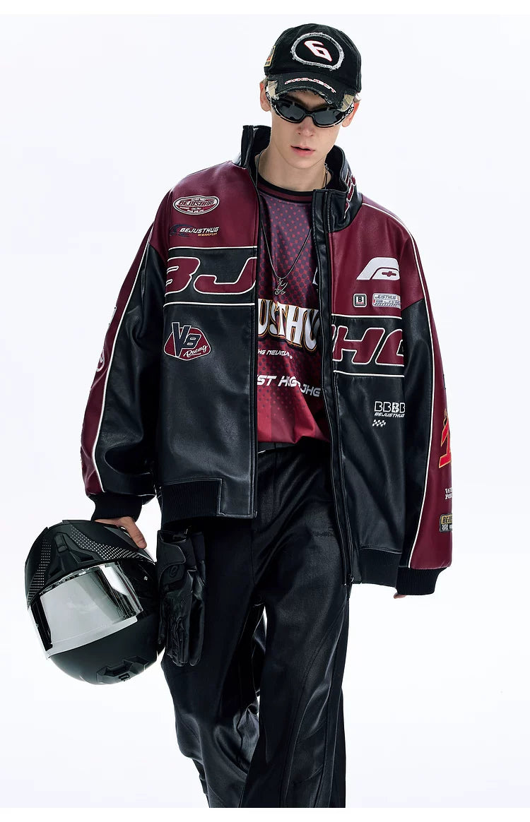 BJHG Premium Sense Racing Leather Jacket