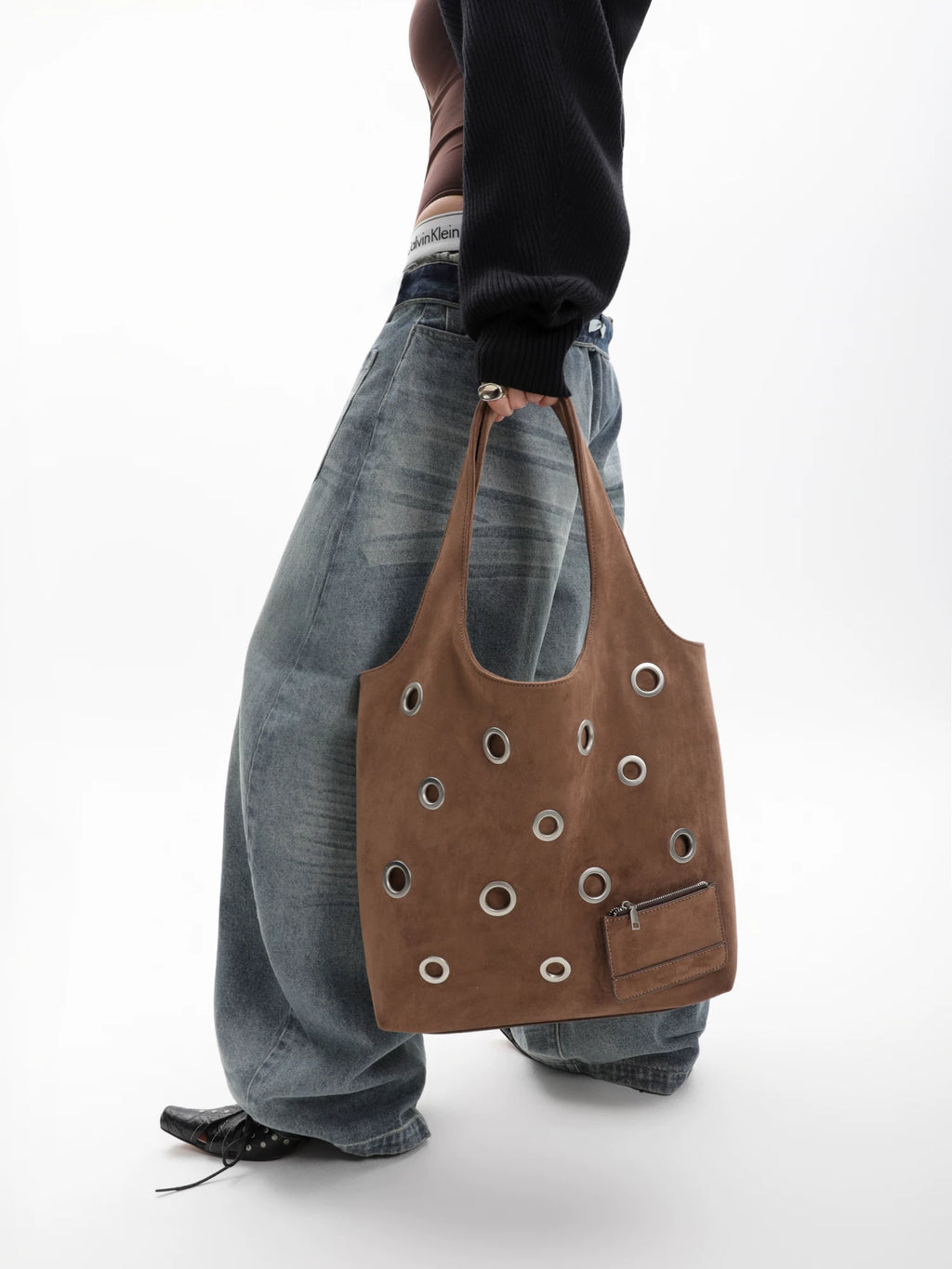 JANDRESS Shoulder Large Capacity Underarm Tote Bag