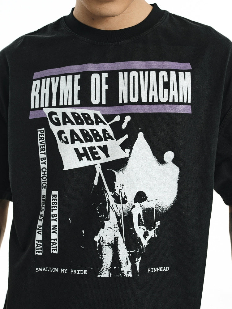 NOVACAM vintage reverse stitch Tee