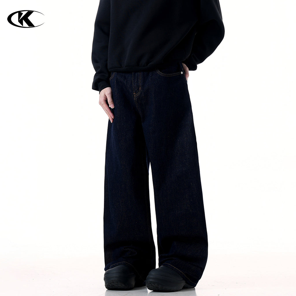 11KN Pleated Japanese Raw Denim Jeans