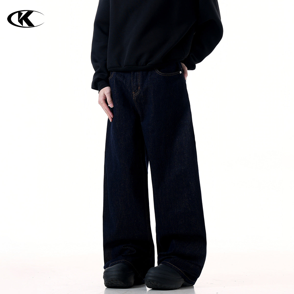 11KN Pleated Japanese Raw Denim Jeans