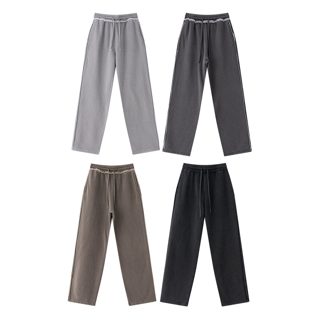 BE Retro Ins Made Old Velvet Straight Trousers