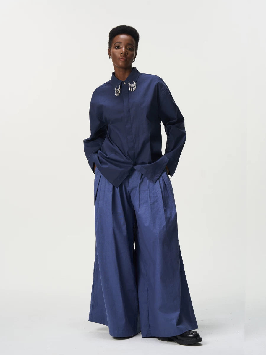 CNEW Crescent Crescent Silver Fringed Shirt