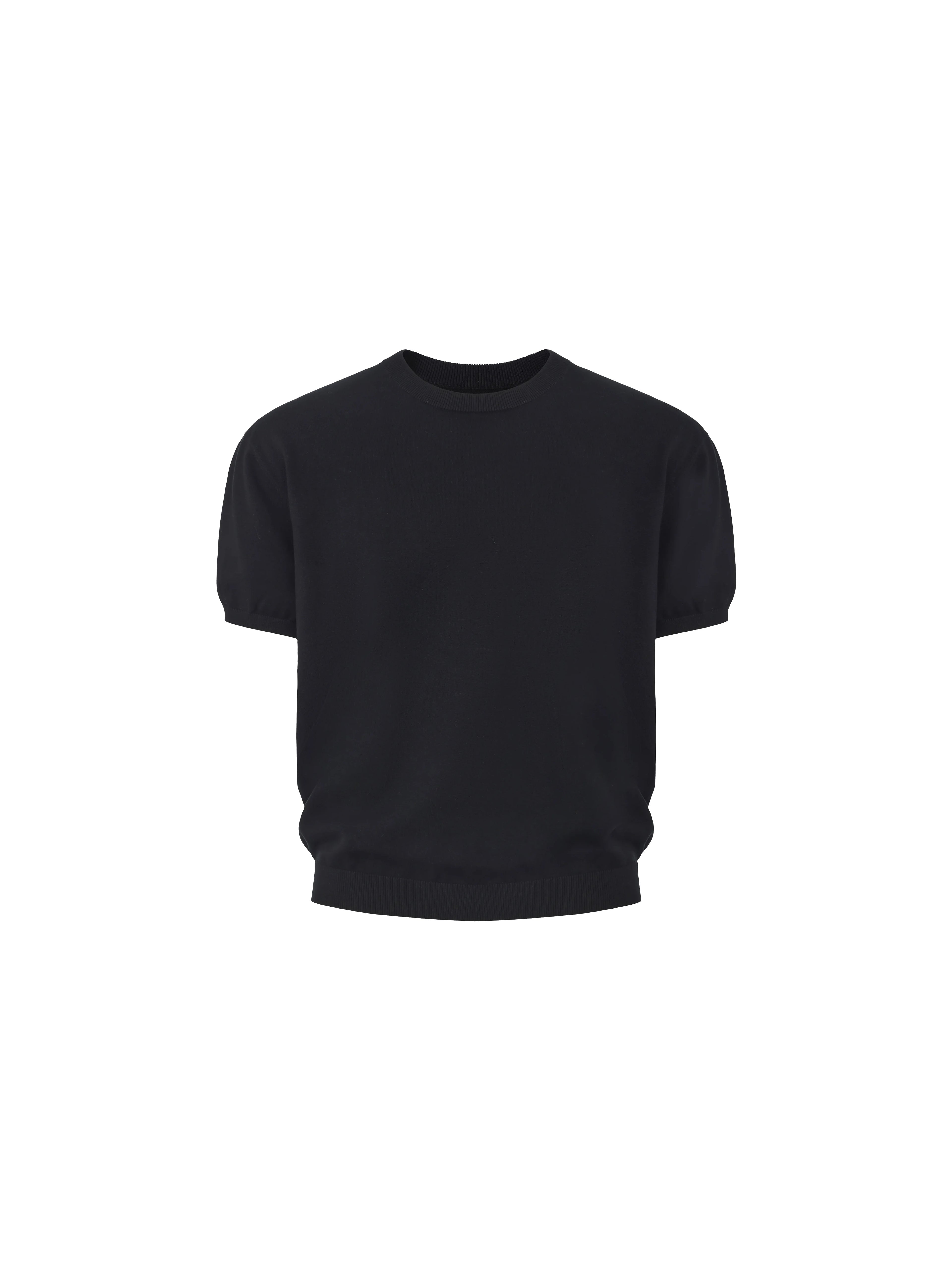LIBERAFIT Knitted Round Neck Casual Tee