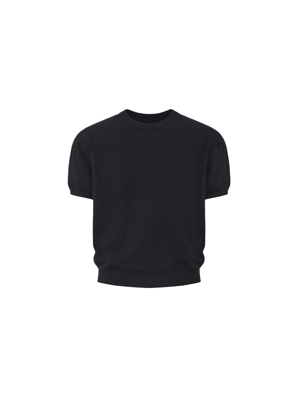 LIBERAFIT Knitted Round Neck Casual Tee