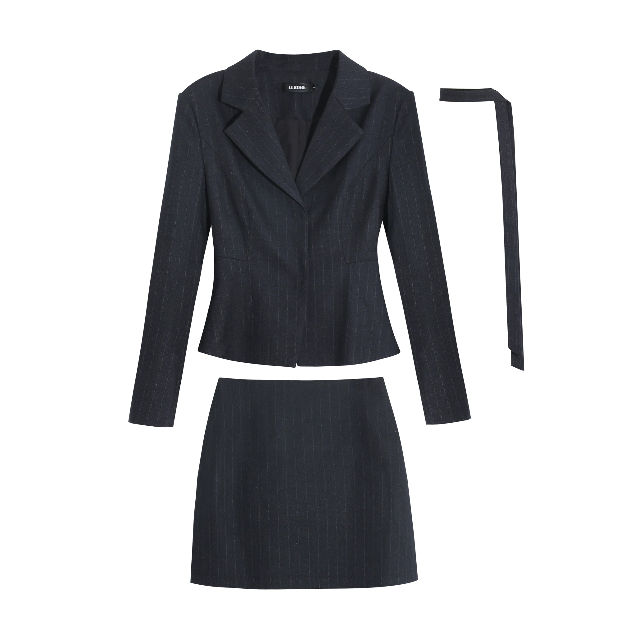 LLROGE Temperament Slim Suit Jacket Waist Suit Two-piece Suit