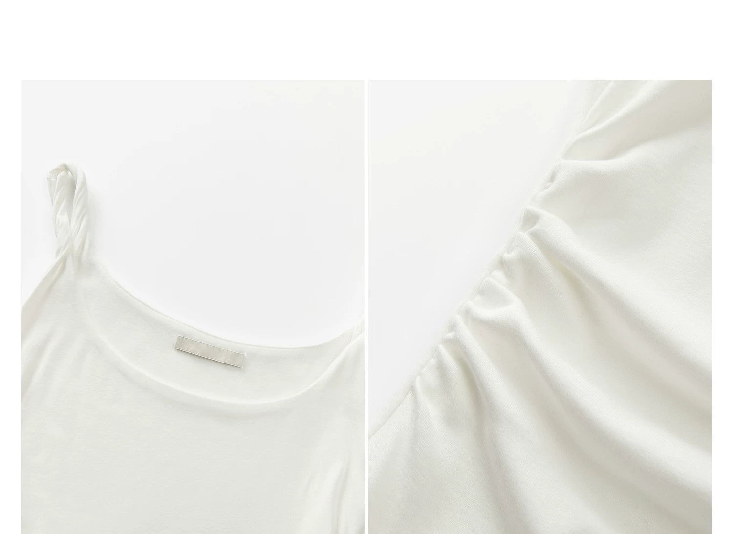 Cantonstory Simple Waist Suspender Dress