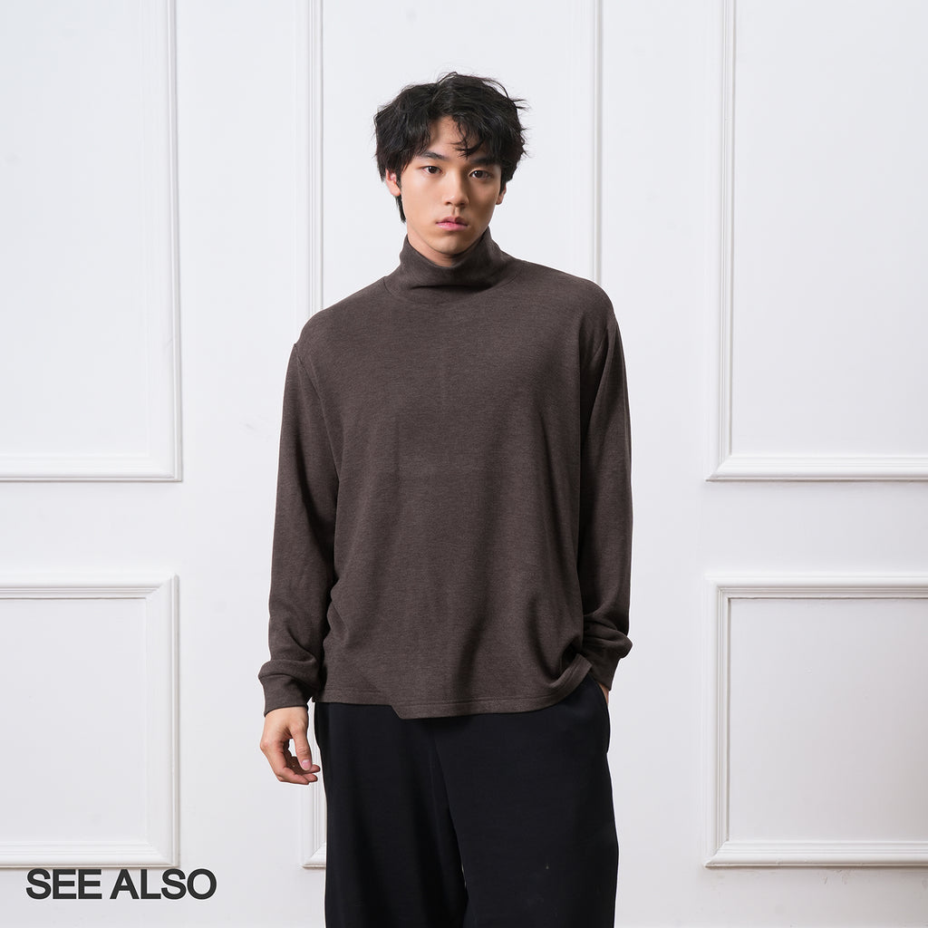 SEEALSO "row wind bulky velvet" 320g keel autumn and winter warm long-sleeved delicate soft bottoming shirt 007