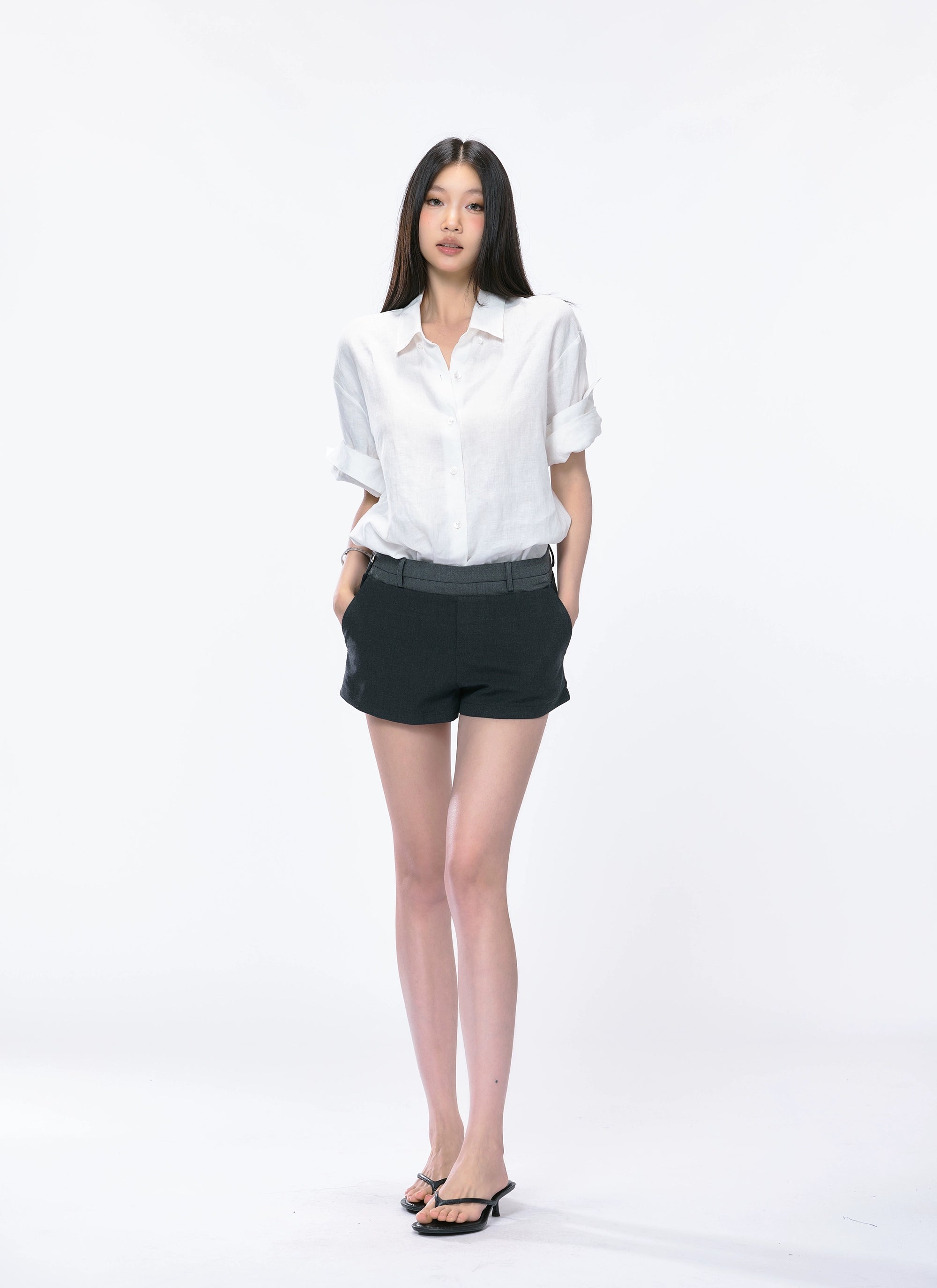 WITHMIN Loose and Slim Casual Shirt