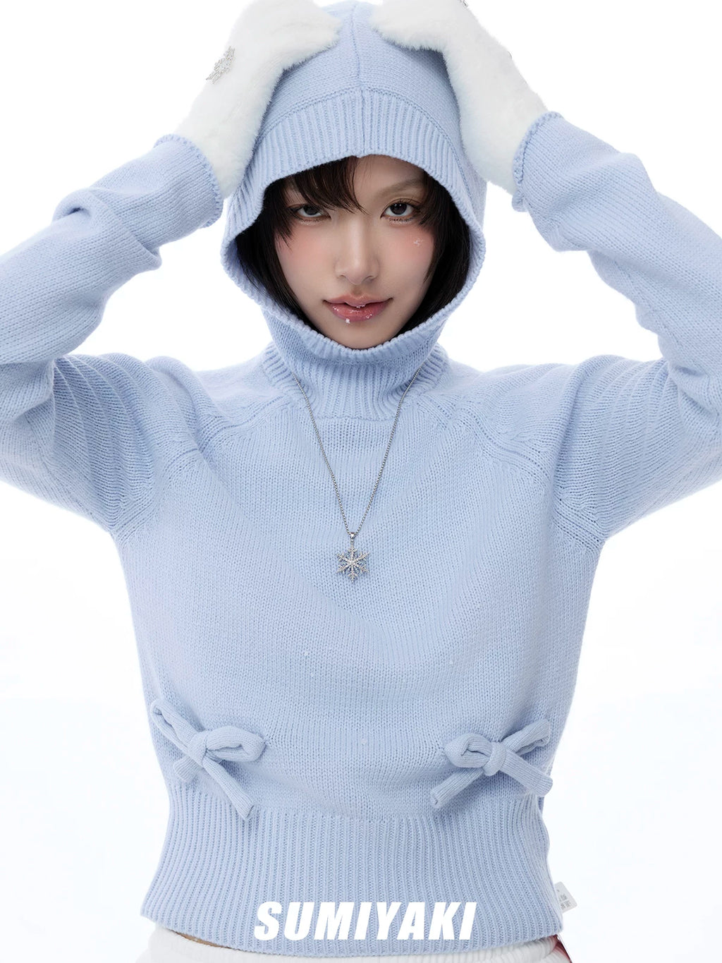 SUMIYAKI Simple Versatile Snowflake Clavicle Chain