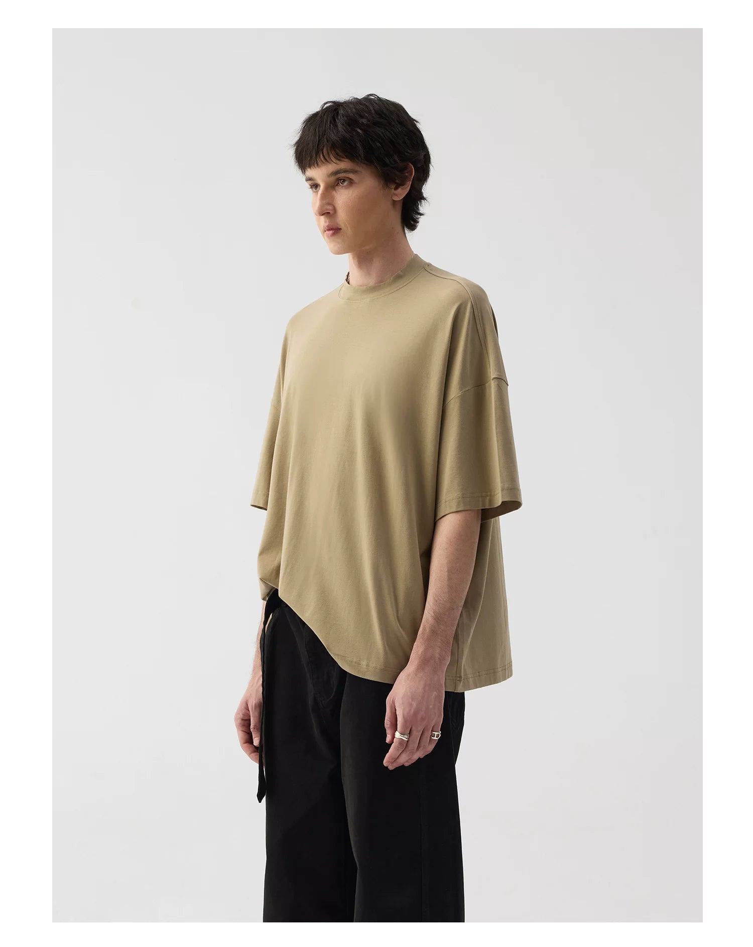 TERRAINCOGNITA Versatile Crew Neck Skin-friendly Casual Tee
