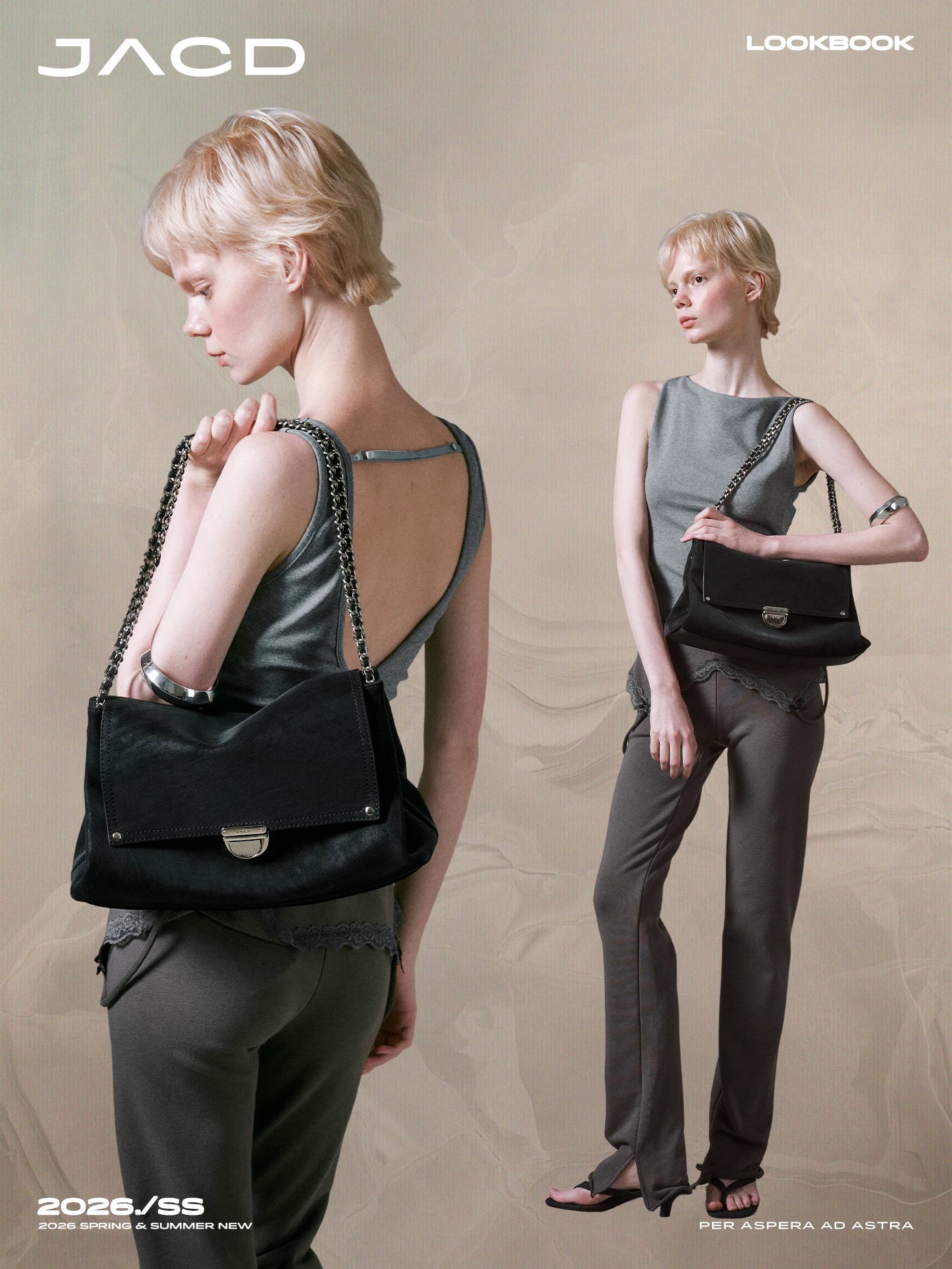 JACD Black Leather Large Capacity Tote Bag