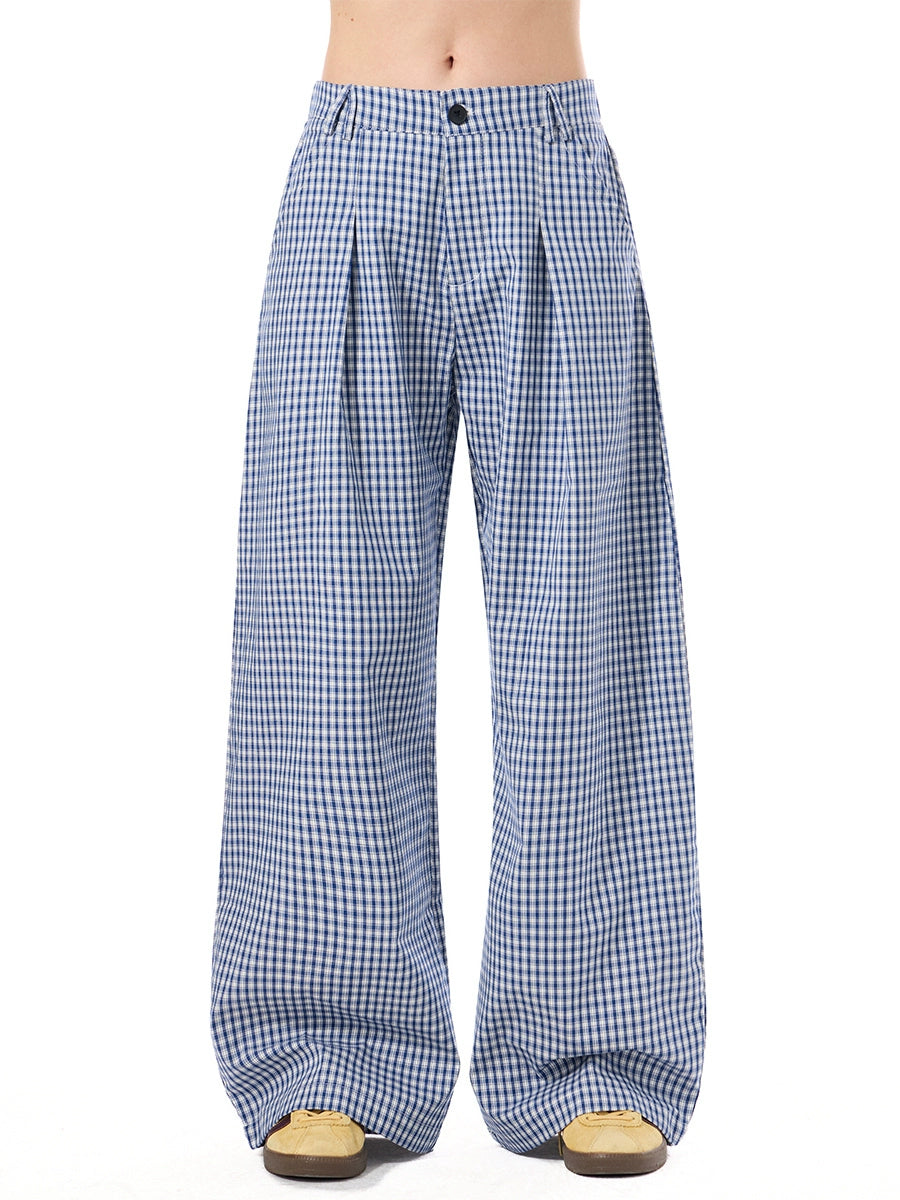 BTSG X Peoede  British plaid striped pants