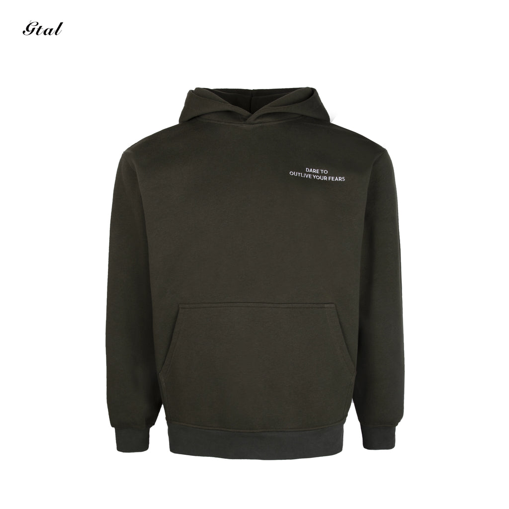 GTAL Three-dimensional Cut Embroidered Hooded Sweater