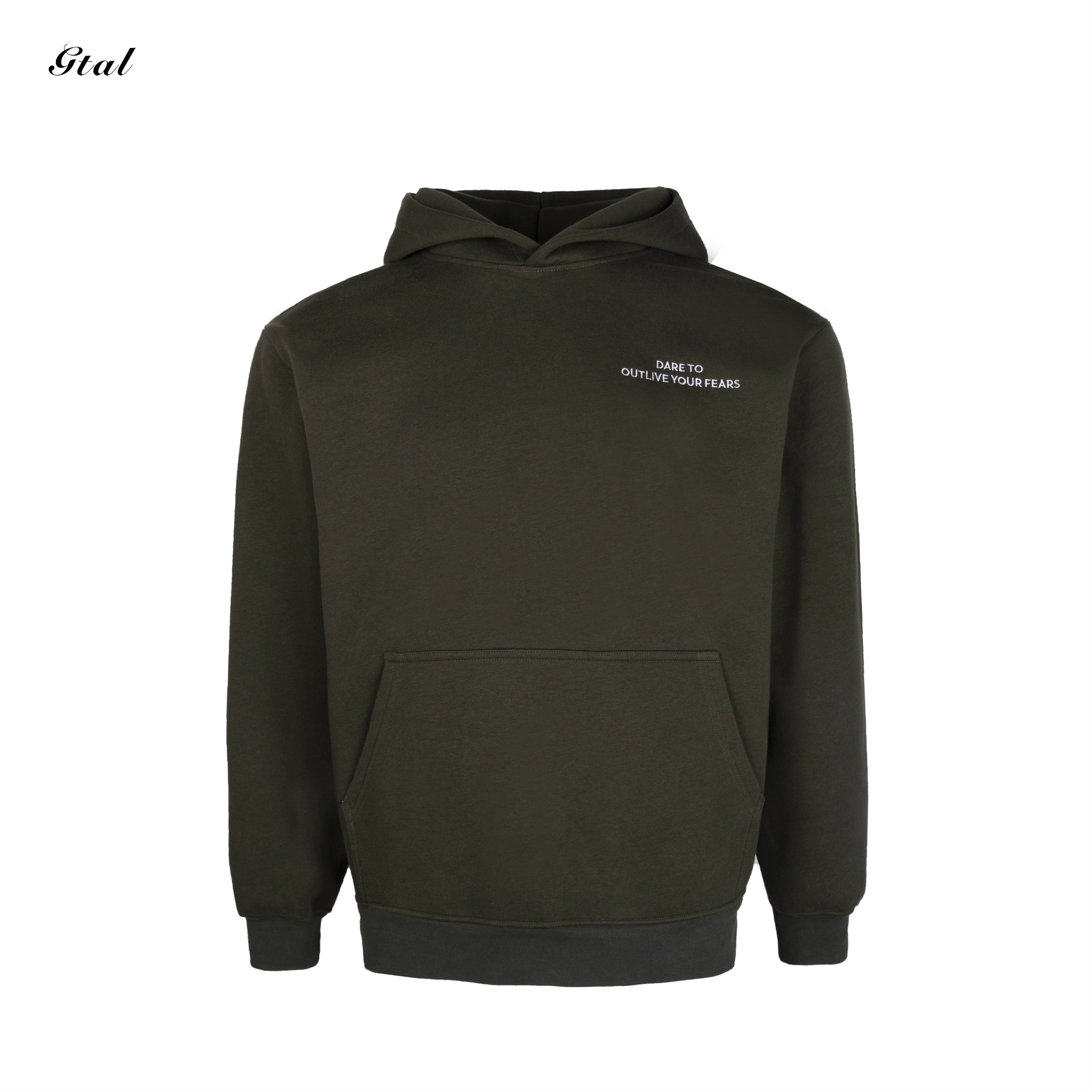 GTAL Three-dimensional Cut Embroidered Hooded Sweater