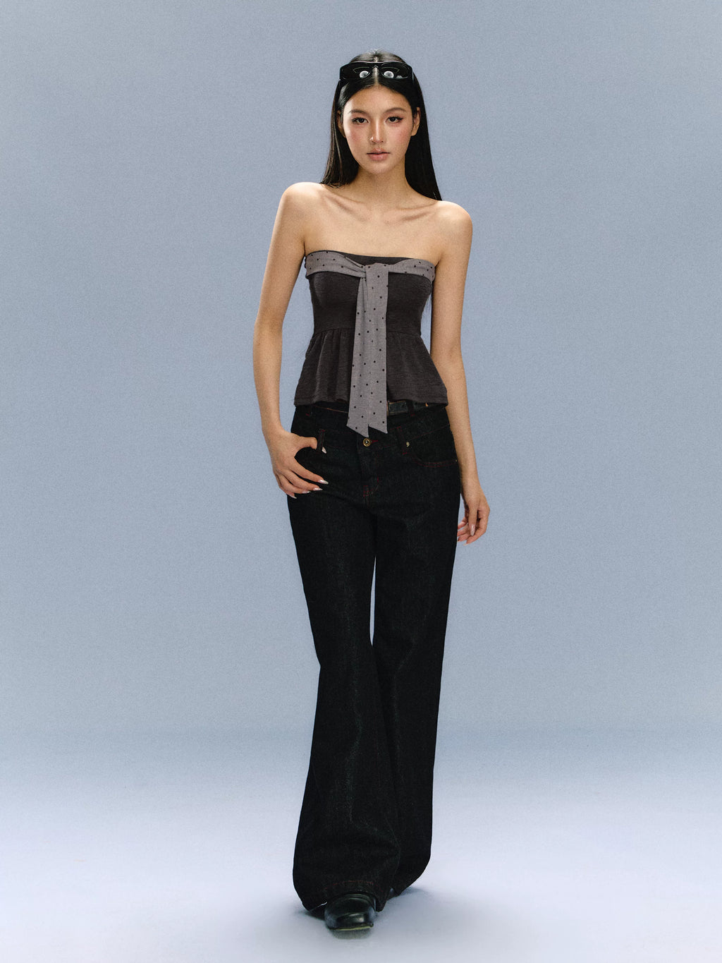 Ariseism Baggy Wide-leg Jeans