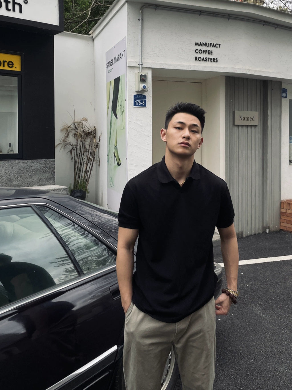 GTAL Simple Lapel Light Business Slim Tee