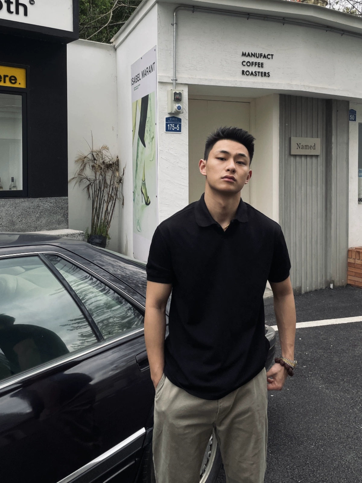 GTAL Simple Lapel Light Business Slim Tee