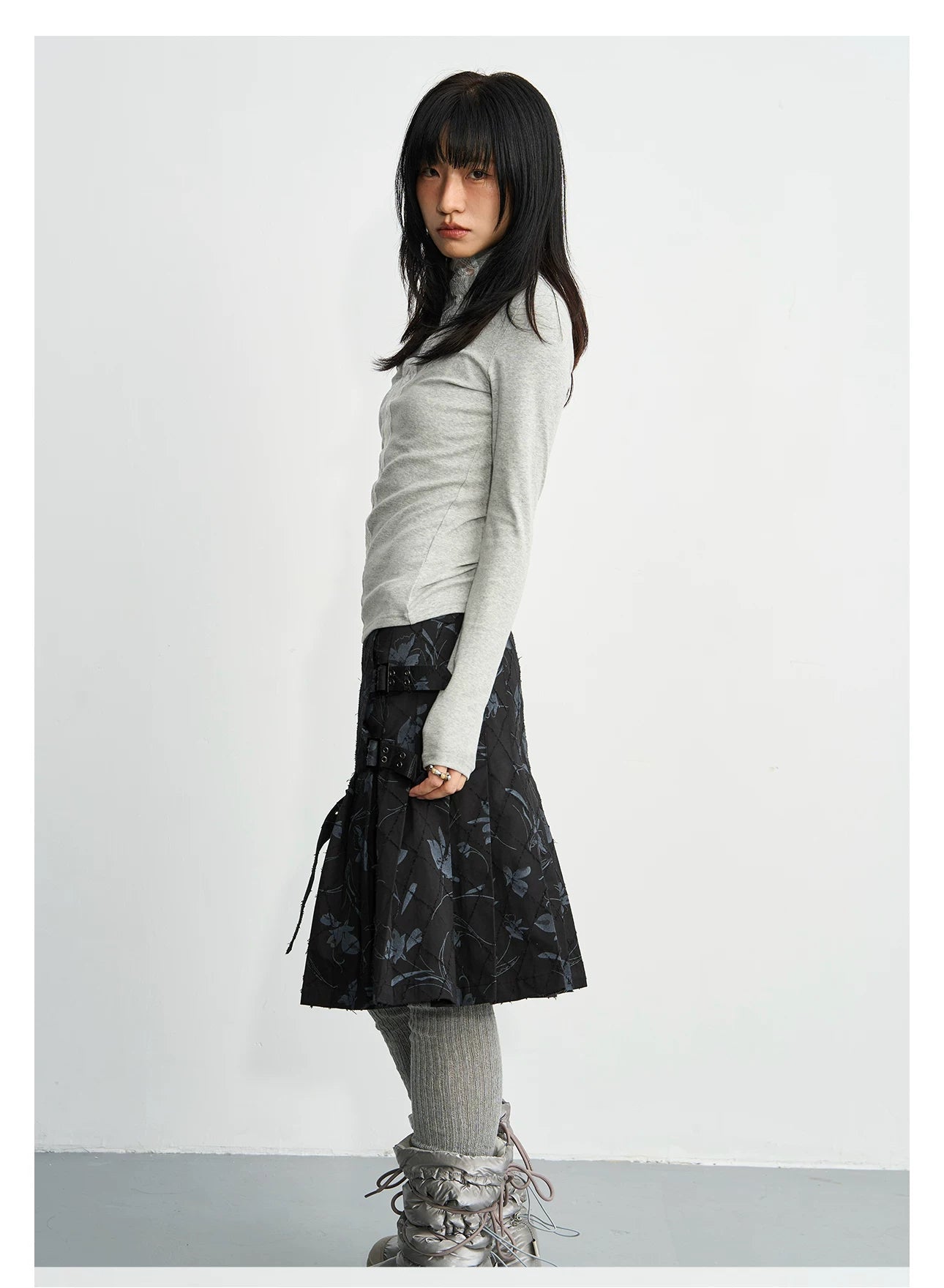 Enteralt Lace Splicing Small Turtleneck Bottom Long Sleeve