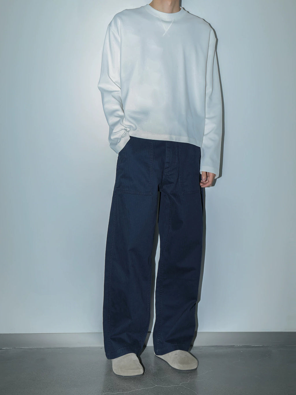 Plus No Logo Distressed Casualeasiest for Matchworkwear Pants