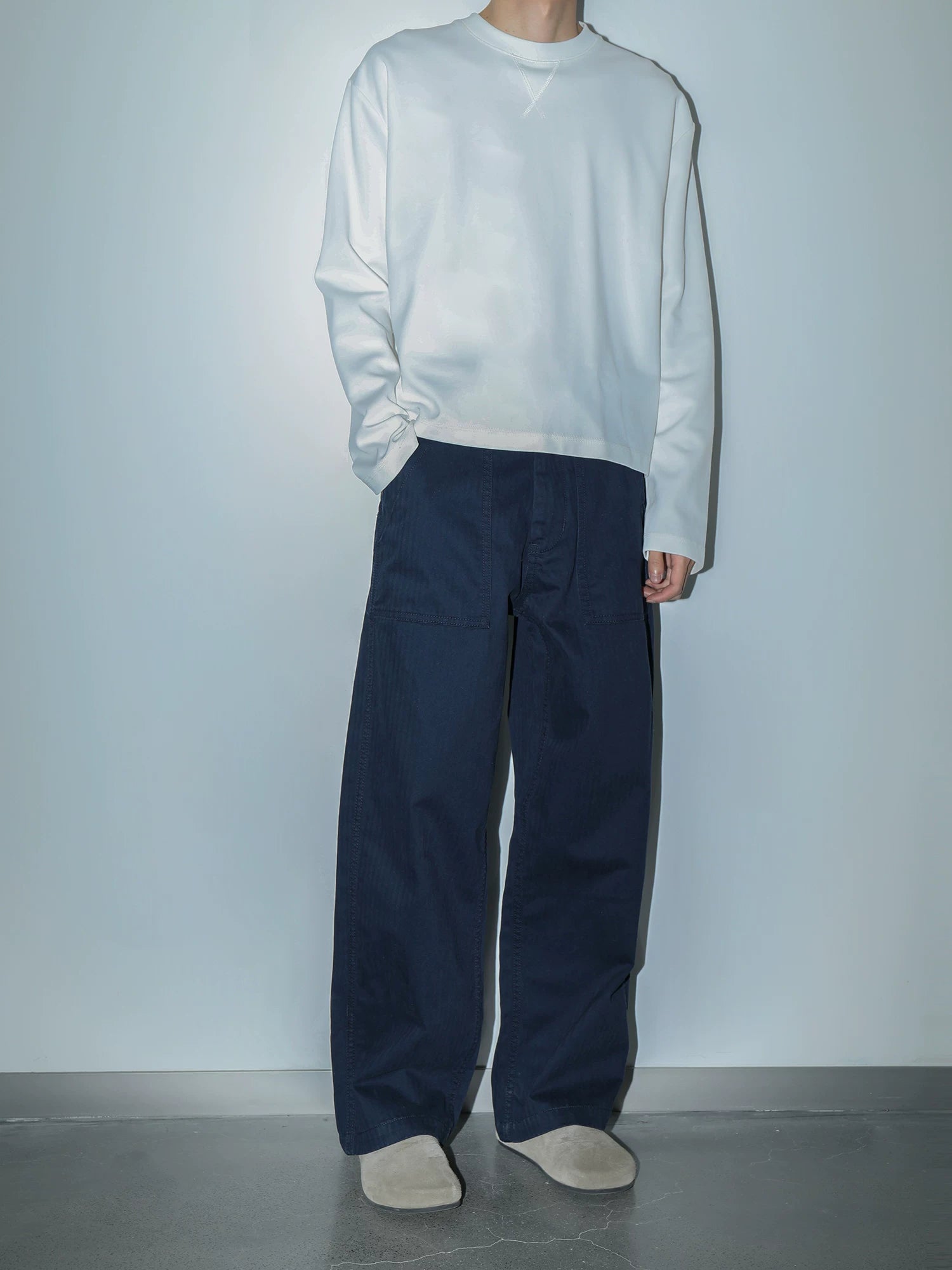 Plus No Logo Distressed Casualeasiest for Matchworkwear Pants