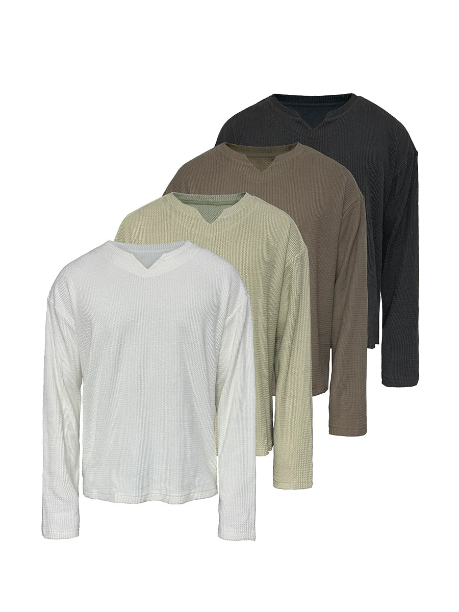 JCAESAR Snake Bone V-neck Versatile Sweater