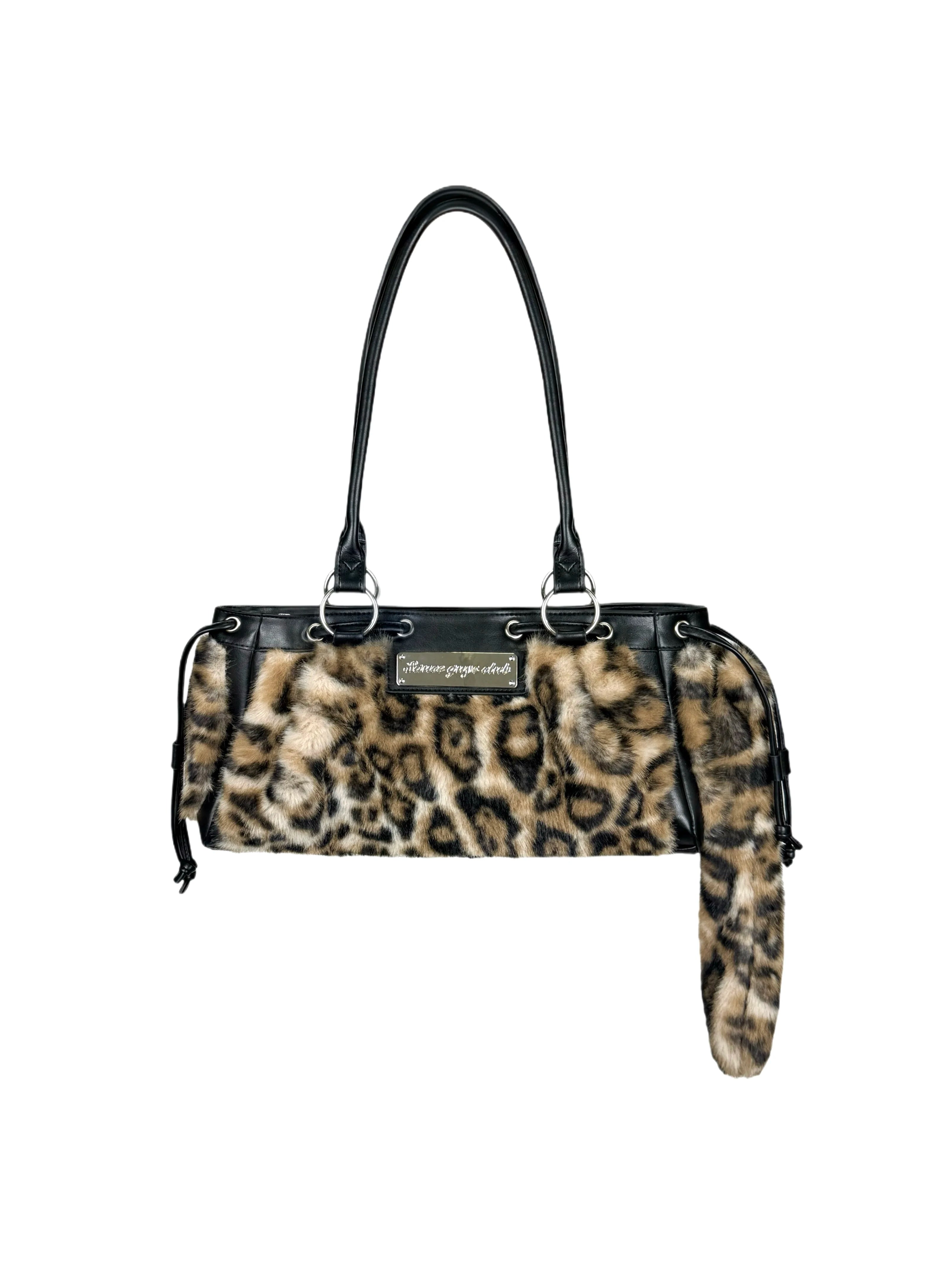 SAUCE Leopard Print Tail Millennial Babes Style Tote