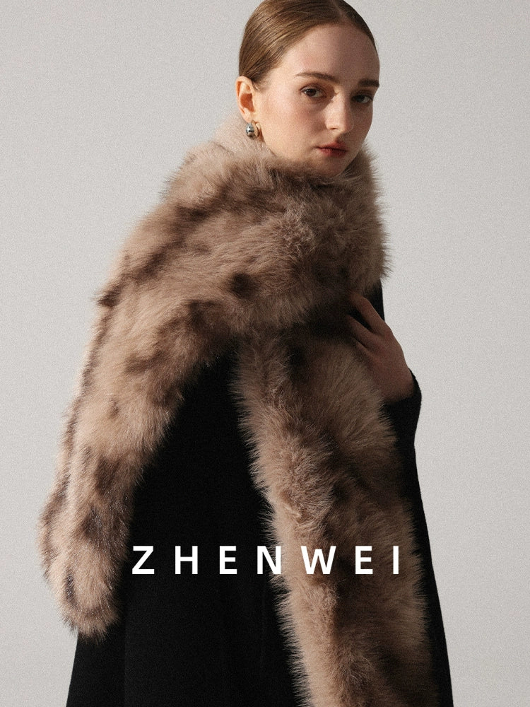 ZHENWEI Versatile Imitation Fox Fur Scarf