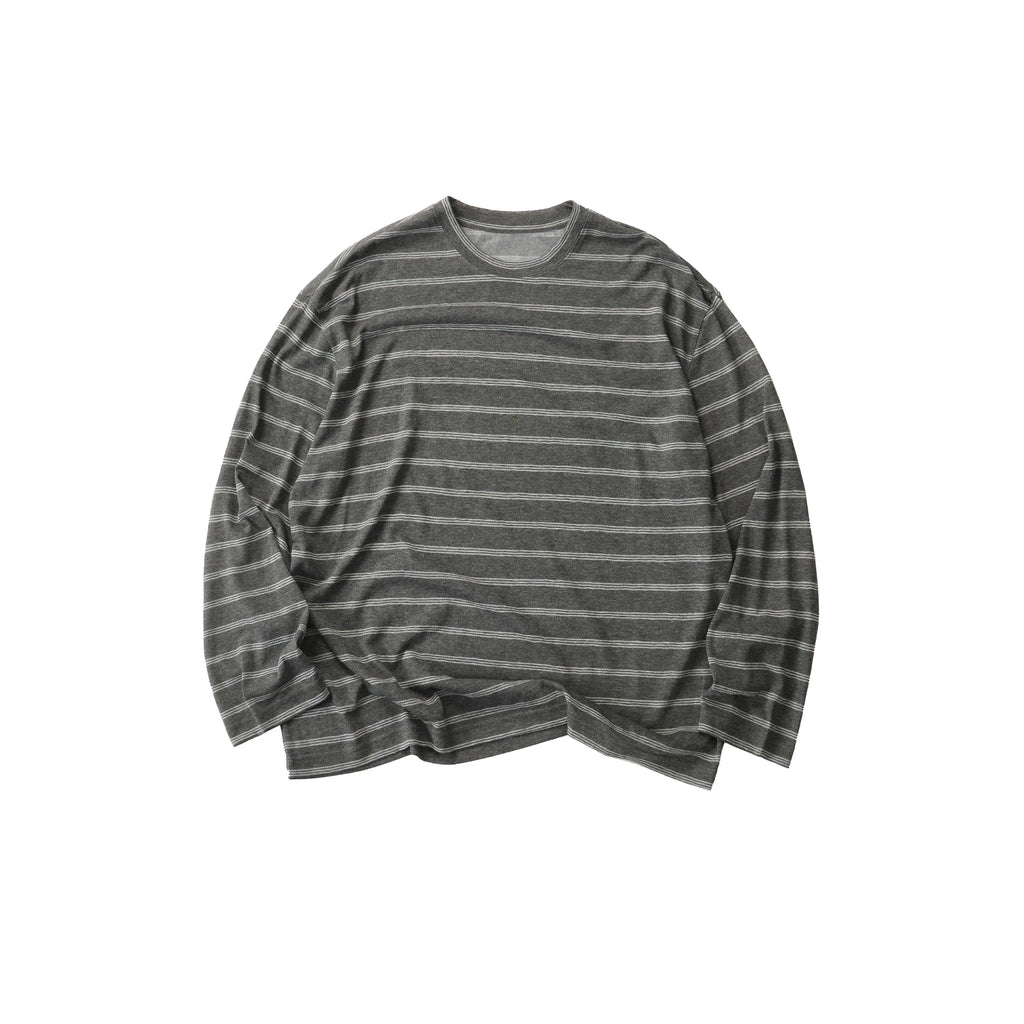 LIVINGTOWN Vintage Simple Casual Loose Striped Long Sleeve
