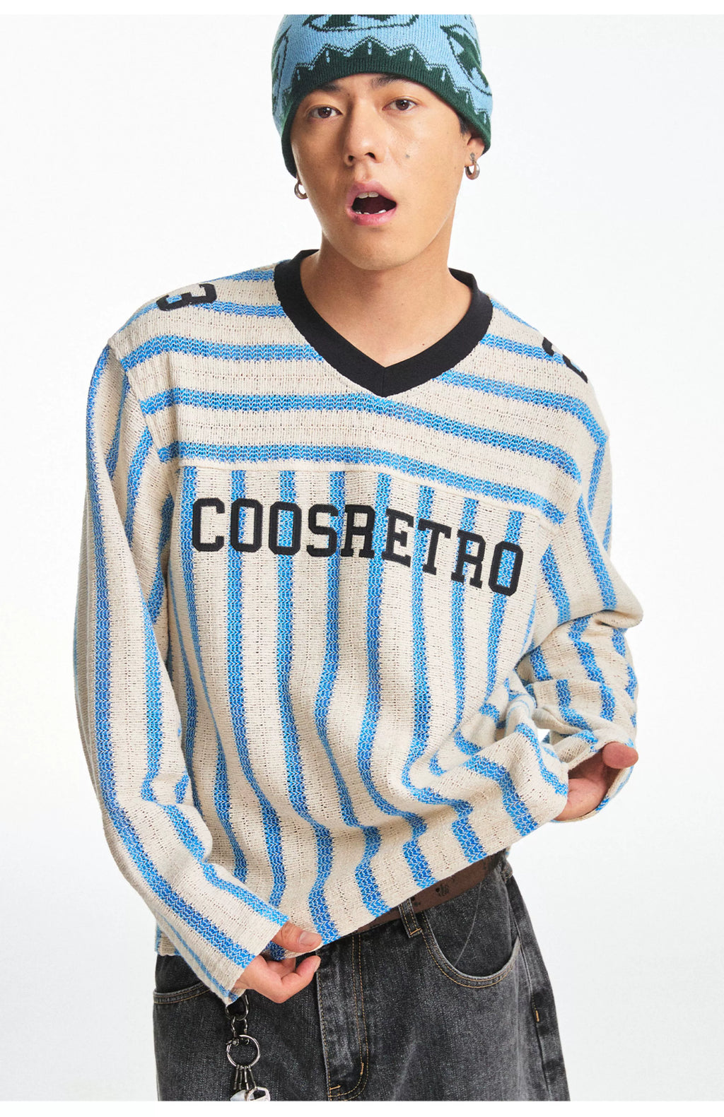 CoosRetro Vintage Hollow Breathable Long Sleeve