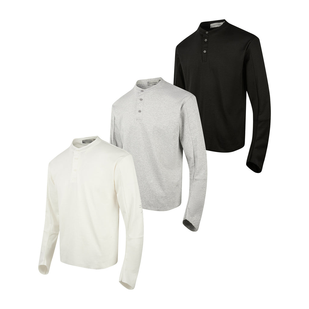 EME Premium Henry Fir Button Long Sleeve