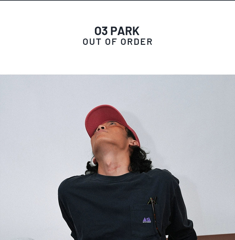 O3PARK Retro Washed Round Neck Long Sleeves
