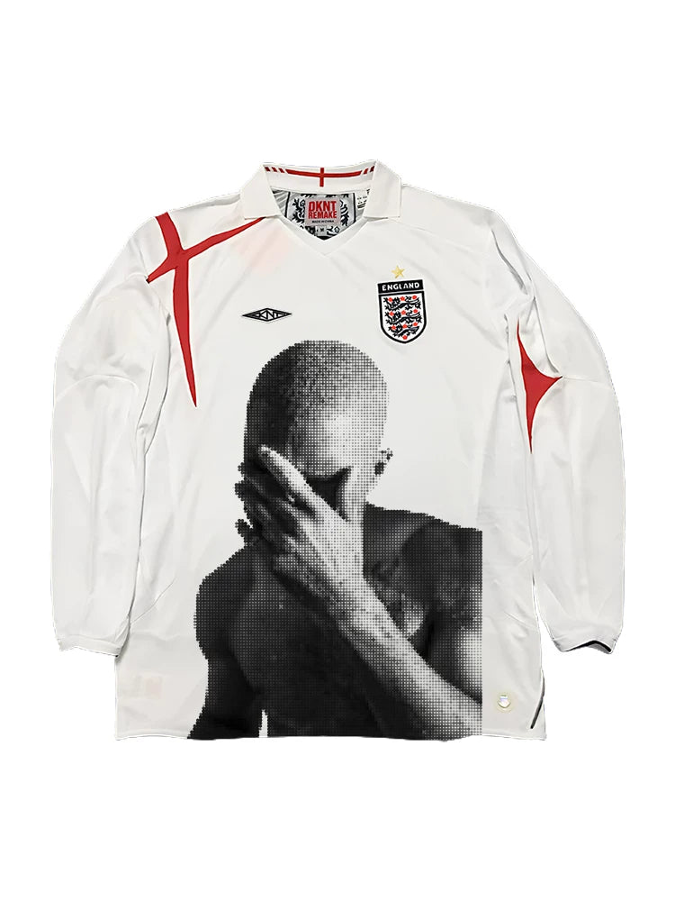 REMAKE Portrait Print Casual Jersey Tee