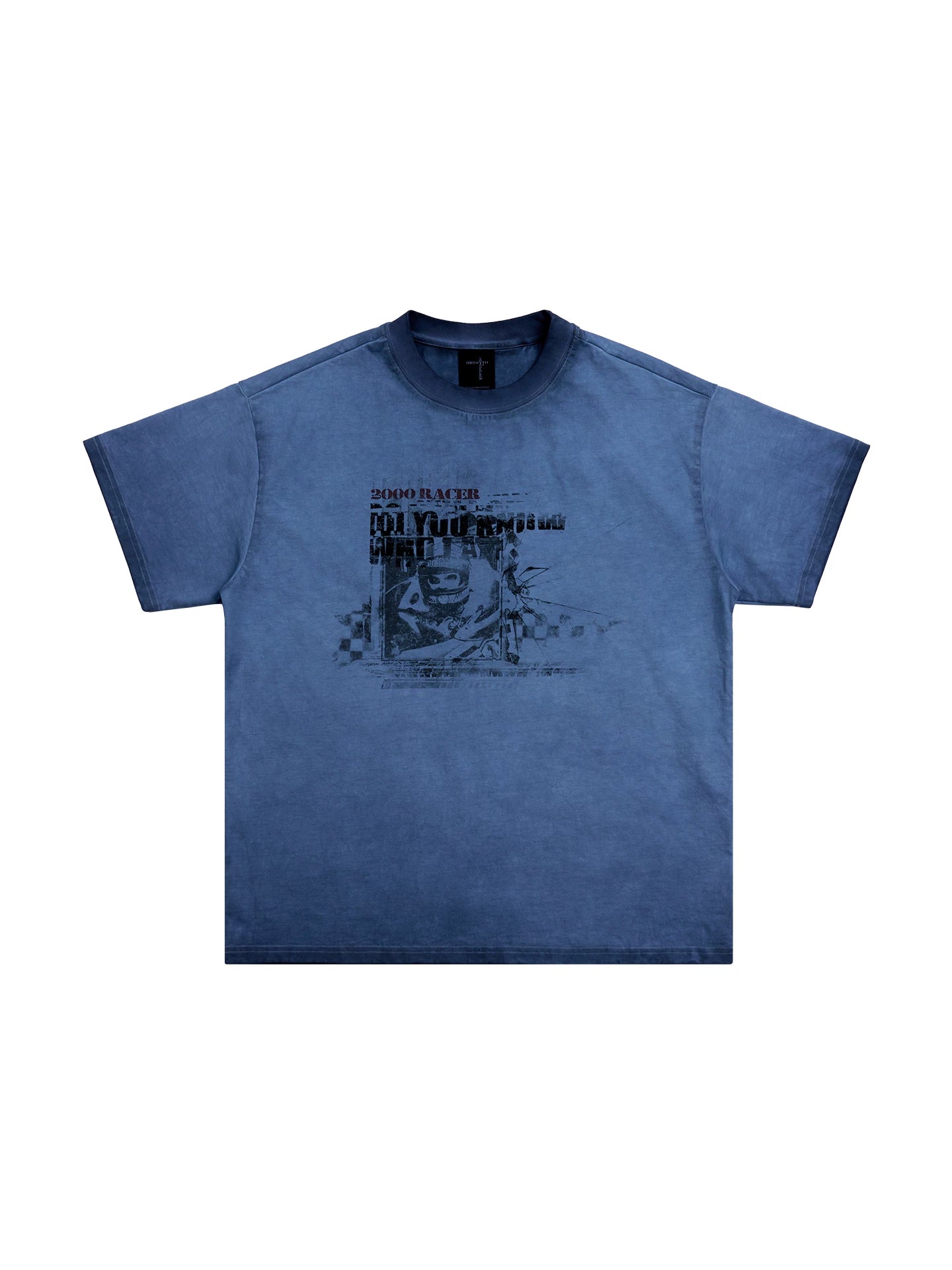 SGW Racer Dirty Dye Print Casual Tee