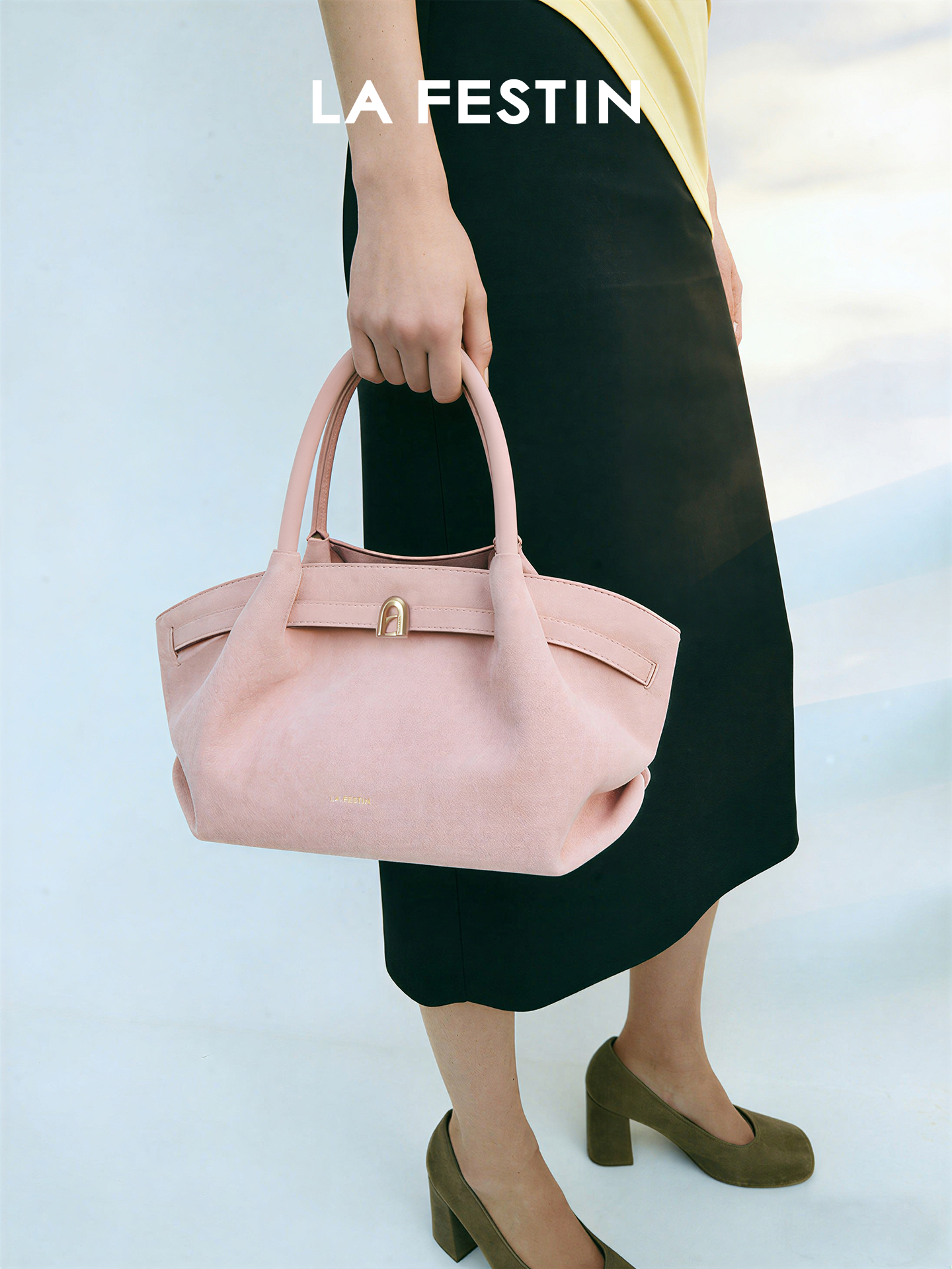 La Festin Suede Crossbody Bag
