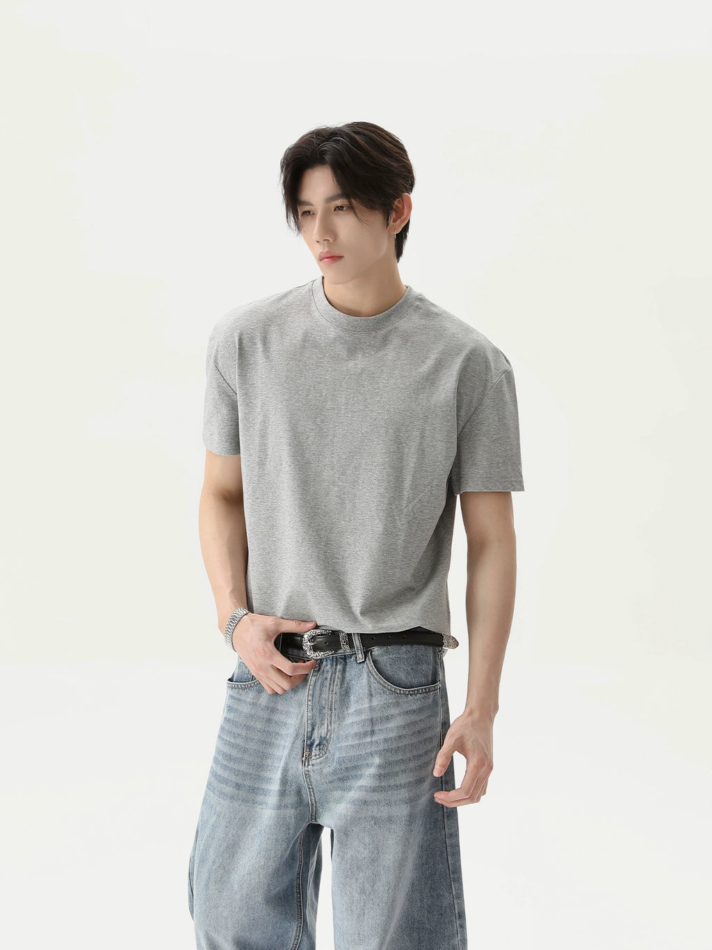 TURNTIDE Niche Simple Vintage Loose Tee