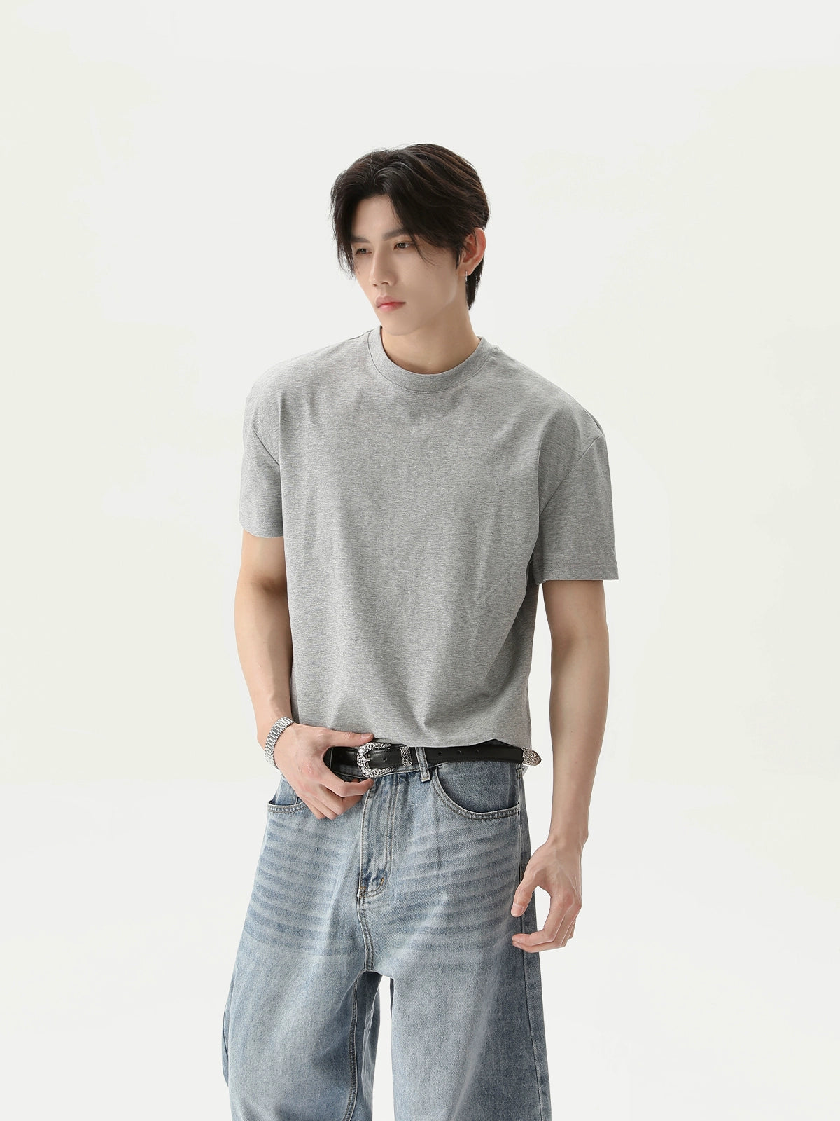 TURNTIDE Niche Simple Vintage Loose Tee